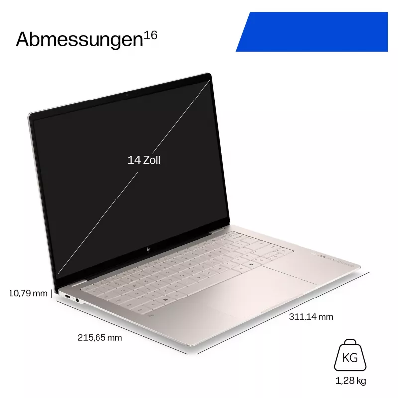 HP OmniBook Ultra 14-kd0471ngx portátil, Intel Core Ultra 7 356H, 32GB RAM, 1TB SSD, ecrã tátil de 14