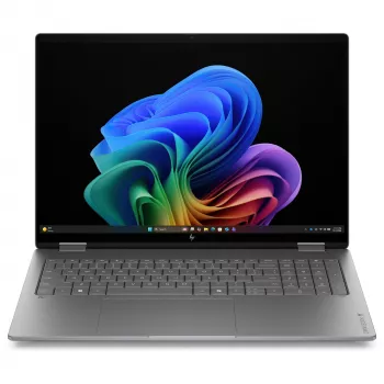 Portátil 2-em-1 HP OmniBook X Flip 16-cc0475ngx, AMD Ryzen AI 7 445, 32GB RAM, 1TB SSD, 16 polegadas ecrã tátil, Windows 11 Home, prateado natural (teclado alemão)