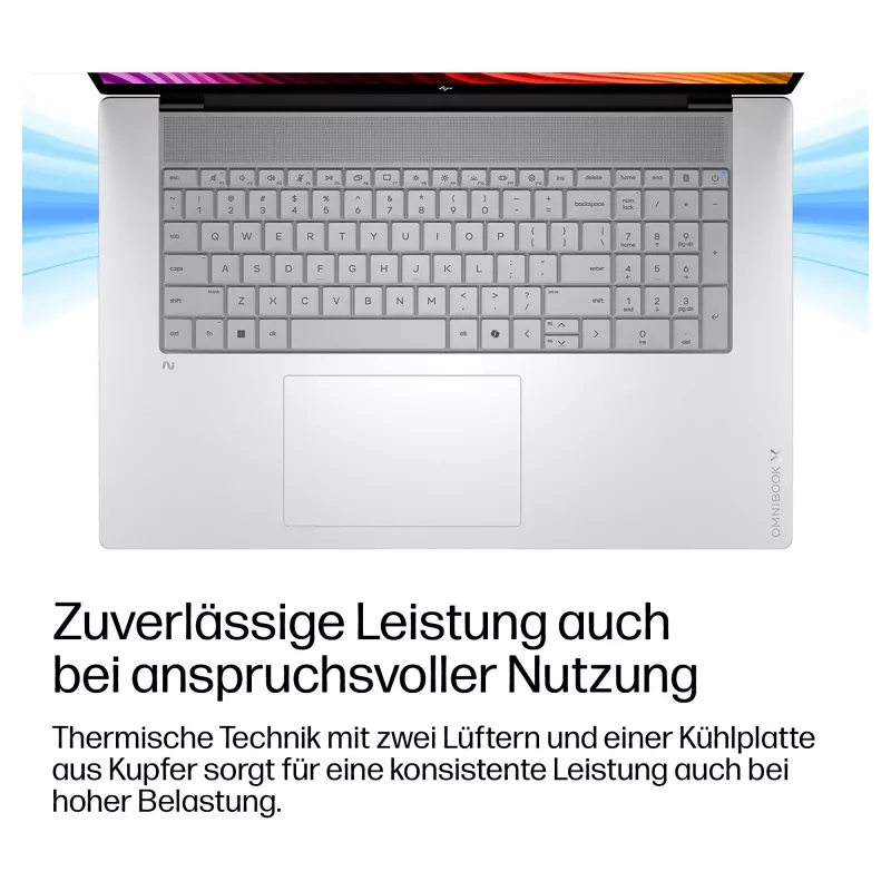 Portátil HP OmniBook X Next Gen AI 17-de0076ngx, 17,3 polegadas, Intel Core Ultra 7 355, 24GB RAM, 1TB SSD, Windows 11 Home