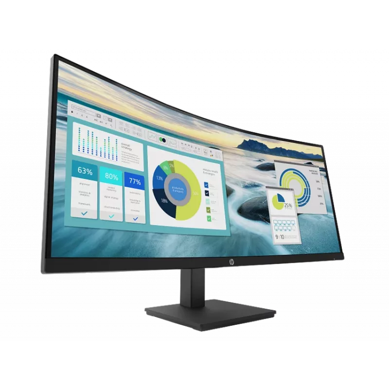 HP P34hc G4 34 polegadas WQHD monitor curvo (recondicionado)