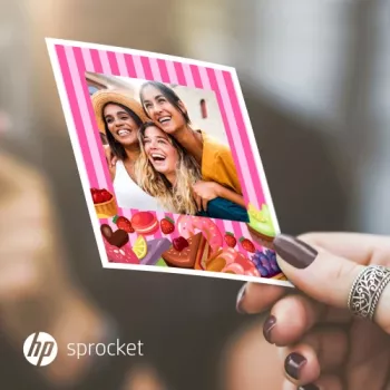 HP Papel fotográfico 3,5x4,25 para HP Sprocket 3x4 50 folhas