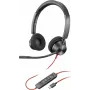 HP Poly Blackwire 3320-M Auscultador com Fio USB-C com Microfone de Haste, Cancelamento de Ruído, Preto