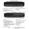 Mini HP Renewed Grade B ProDesk 400 G6 Intel Core i5-10500T 16GB 256GB SSD Windows 11 Pro