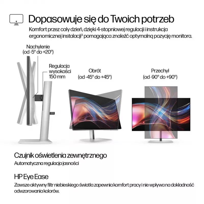 Monitor HP S7 Pro 727pu 27 polegadas WQHD IPS - 2560x1440, 120Hz, HDR, 5ms, Thunderbolt, HDMI, DisplayPort, Pivot