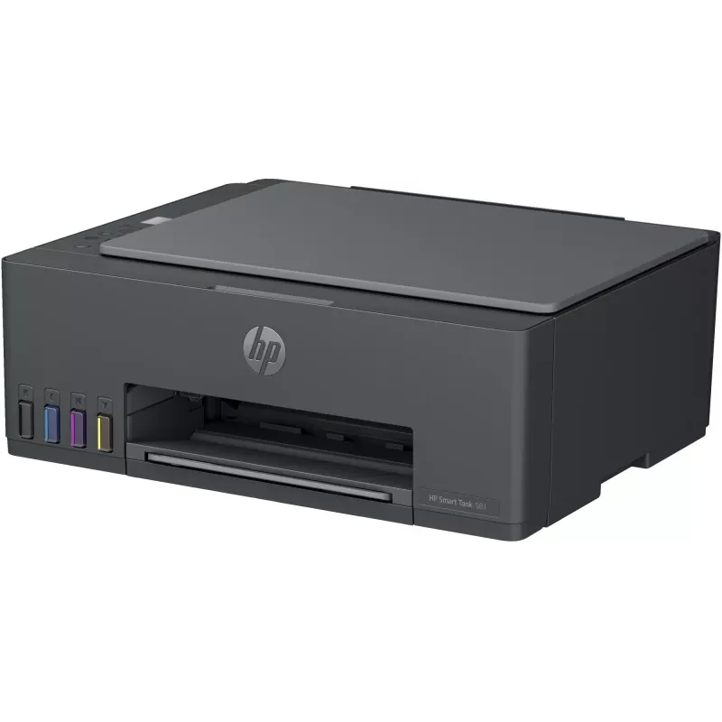 Impressora Multifunções a Jato de Tinta a Cores HP Smart Tank 581 – Imprimir, Digitalizar, Copiar, A4, 12 ppm, USB, Wi-Fi, Bluetooth