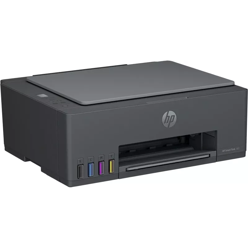 Impressora Multifunções a Jato de Tinta a Cores HP Smart Tank 581 – Imprimir, Digitalizar, Copiar, A4, 12 ppm, USB, Wi-Fi, Bluetooth