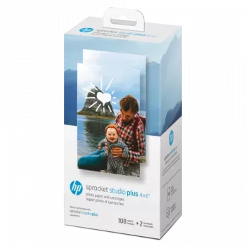 HP Sprocket Studio Plus papel fotográfico 4x6 (108 folhas) - brilhante