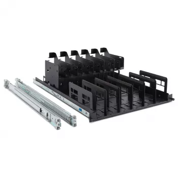 Kit de calhas para rack HP Z2 Mini G9 - conjunto de montagem em calhas deslizantes 1U sem ferramentas para mini-workstations