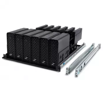 Kit de calhas para rack HP Z2 Mini G9 - conjunto de montagem em calhas deslizantes 1U sem ferramentas para mini-workstations