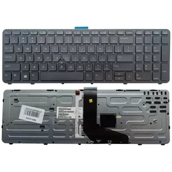 Teclado com retroiluminação para HP ZBook 15 G1 G2 com TrackPoint, layout US
