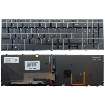 Teclado retroiluminado HP ZBook 15 G5/G6 e 17 G5/G6 com Trackpoint