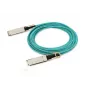 Cabo de ligação direta HPE Aruba 100GBase-AOC - Ficha QSFP28 para ficha QSFP28 - 7 m Cabo ótico ativo
