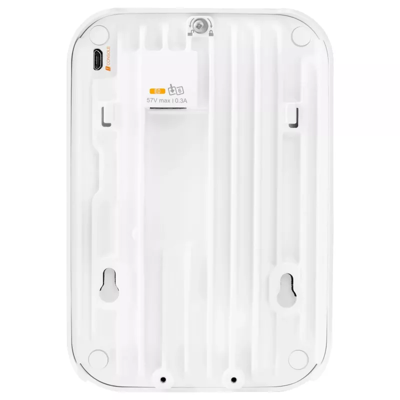 HPE Aruba Networking AP-605H RW Ponto de acesso Hospitality 2 rádios 3 bandas 2x2 Wi-Fi 6E 1+4 ETH PSE USB