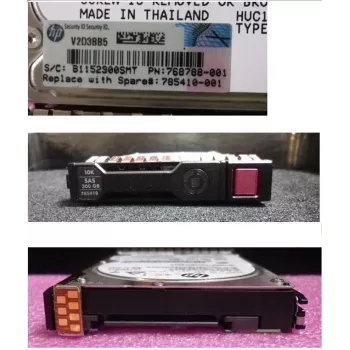 Disco HDD empresarial HPE 300GB SAS 12G 10K 2,5 polegadas SFF Hot-Swap com SmartDrive Carrier 785410-001