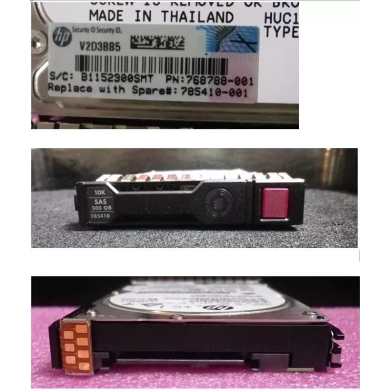 Disco HDD empresarial HPE 300GB SAS 12G 10K 2,5 polegadas SFF Hot-Swap com SmartDrive Carrier 785410-001