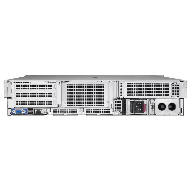 Servidor Rack 2U HPE ProLiant DL340 Gen12 com Intel Xeon Gold 6505P, 64GB DDR5, 8 baías SFF, MR408i-o, 2x fonte de alimentação 1000W