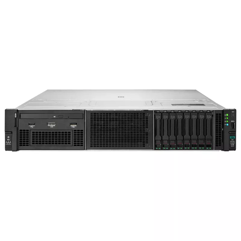 HPE ProLiant DL380 Gen12 servidor, Intel Xeon 6505P 2.2GHz 12-Core, 64GB DDR5 RAM, 8 SFF Hot-Plug Bays, controlador MR408i-o, 2x1000W PSU redundante, rack 2U
