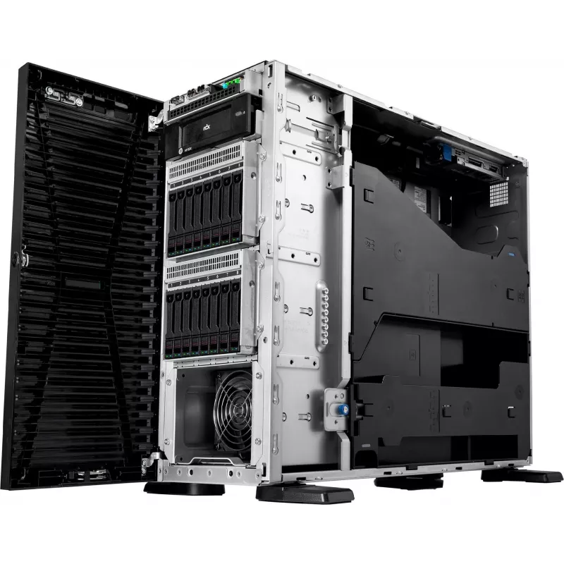 HPE Servidor ProLiant ML110 Gen11 - Intel Xeon Silver 4510 2,4 GHz 12-Core 1P 64 GB RAM 8SFF NS204i-u MR408i-o 2x1000W PS