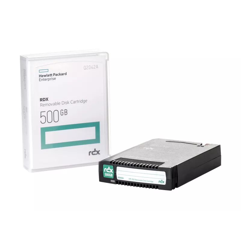 Cartucho de disco removível HPE RDX 500 GB / 1 TB Q2042A