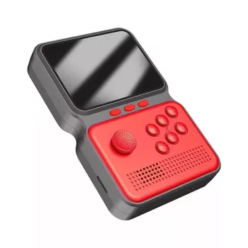 Consola de jogos retro portátil HQ M3 16-Bit com 900 jogos, LCD HD de 3 polegadas, cabo TV-RCA, vermelha