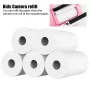 HQ autocolantes de papel térmico autoadesivos, 5 rolos, 57mm x 25mm para máquina fotográfica instantânea infantil
