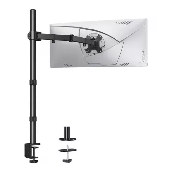 Suporte para monitor individual HUANUO HNCM9 para ecrãs de 13-32 polegadas, braço a gás, fixação à secretária/por passagem, preto