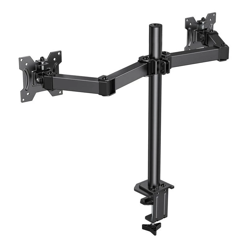 Suporte para monitor individual HUANUO 13-30 polegadas HNCM7 - braço articulado, fixação à secretária/por passagem, VESA 75x100, preto