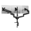 Suporte para três monitores HUANUO 17-32 polegadas HNTS3B-UK, braço a gás, fixação à secretária, preto