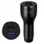 Carregador de automóvel Huawei Super Charge dupla porta 40W preto