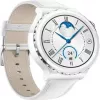 Pulseira de couro Huawei Watch GT 3 Pro 43 mm branca