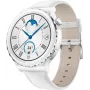 Pulseira de couro Huawei Watch GT 3 Pro 43 mm branca