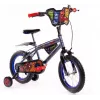 Bicicleta Infantil Huffy Avengers 14 polegadas - quadro em aço, rodas de apoio, Vermelho/Azul/Preto