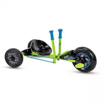 Huffy Green Machine Mini Drift Trike para crianças (3-5 anos), pedalado, verde/preto, roda dianteira de 10 polegadas