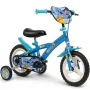 Bicicleta infantil Huffy STITCH 12 – azul, rodas de 12 polegadas, quadro de aço, rodinhas de apoio, selim e guiador ajustáveis