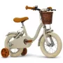 Bicicleta de criança Huffy Vintage 12 polegadas, cinzento com cesto e rodas de apoio