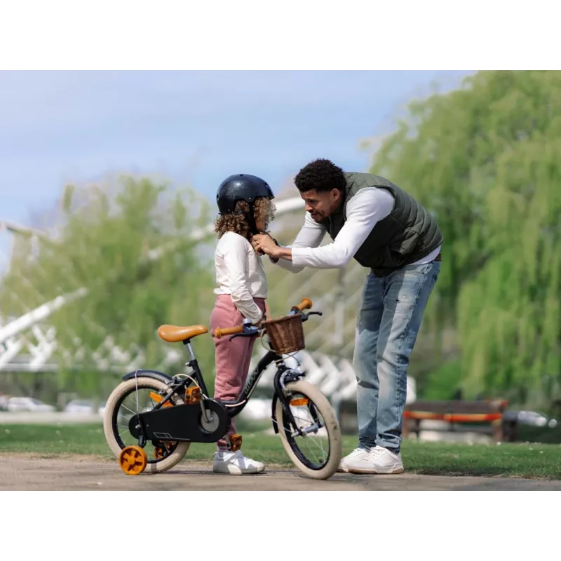 Huffy Vintage 16 Bicicleta infantil – preto brilhante (21255W)