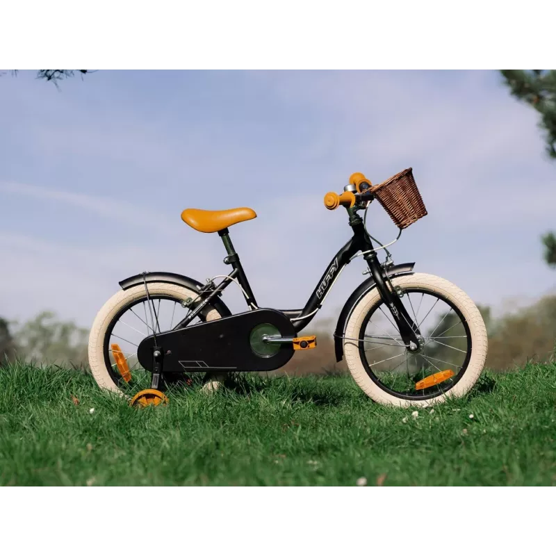 Huffy Vintage 16 Bicicleta infantil – preto brilhante (21255W)