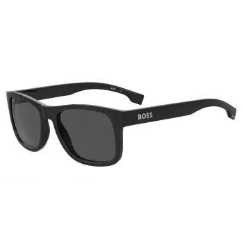 Óculos de sol retangulares HUGO BOSS BLACK BOSS1568S807, preto/cinzento, 55/18/145 mm
