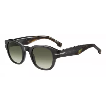 Óculos de sol Hugo Boss Black BOSS1717SKB7 homem - armação de acetato, lentes de policarbonato cinzentas, proteção UV400