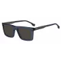 Óculos de sol retangulares de homem HUGO BOSS BLACK BOSS1765GSPJP - armação preta, lentes cinzentas, 55/18/150 mm