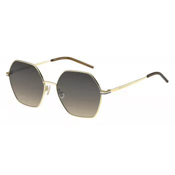 Óculos de sol de mulher HUGO BOSS BLACK BOSS1589SJ5G armação quadrada em acetato cinzento lentes degradê 57 mm