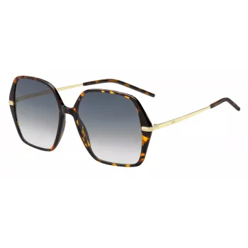 Óculos de sol Hugo Boss Black mulher BOSS1660S2IK - armação de acetato retangular com lentes cinzentas