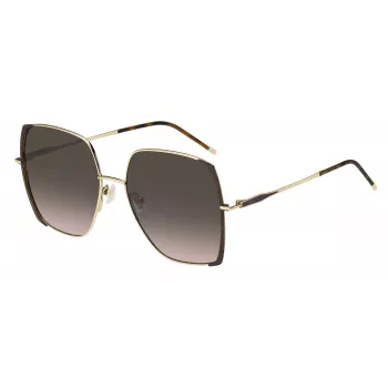 HUGO BOSS BLACK Óculos de sol para mulher BOSS1707S01Q - Lentes cinzentas, armação preta, 58 mm