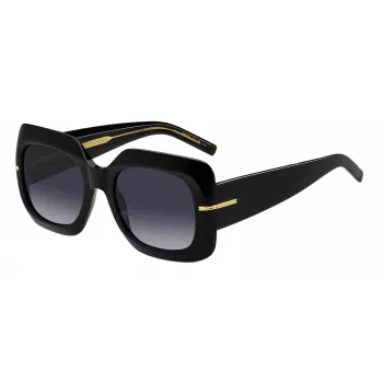 Óculos de sol de mulher HUGO BOSS BLACK BOSS1730S807 - armação retangular em acetato, lentes cinzentas, 54 mm
