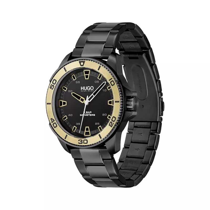 Relógio cronógrafo de homem HUGO BOSS Skymaster 1530225 44mm aço inoxidável mostrador azul