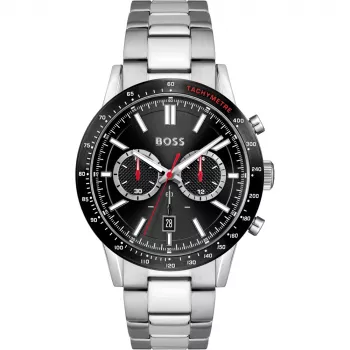 Relógio cronógrafo de homem HUGO BOSS Velocity 1513922 44mm aço inoxidável mostrador azul
