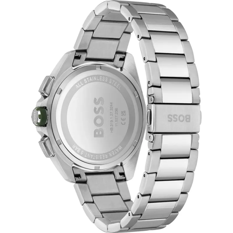 Relógio de homem HUGO BOSS 1513951 44mm aço inoxidável mostrador azul cronógrafo