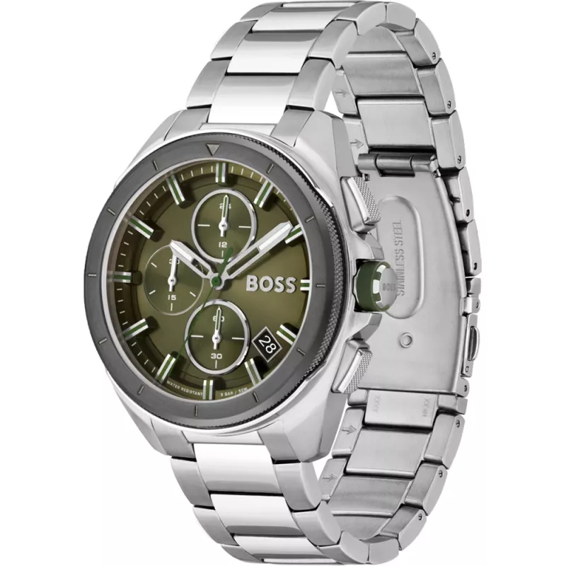 Relógio de homem HUGO BOSS 1513951 44mm aço inoxidável mostrador azul cronógrafo
