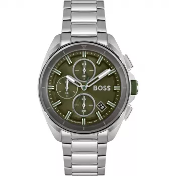 Relógio de homem HUGO BOSS 1513951 44mm aço inoxidável mostrador azul cronógrafo