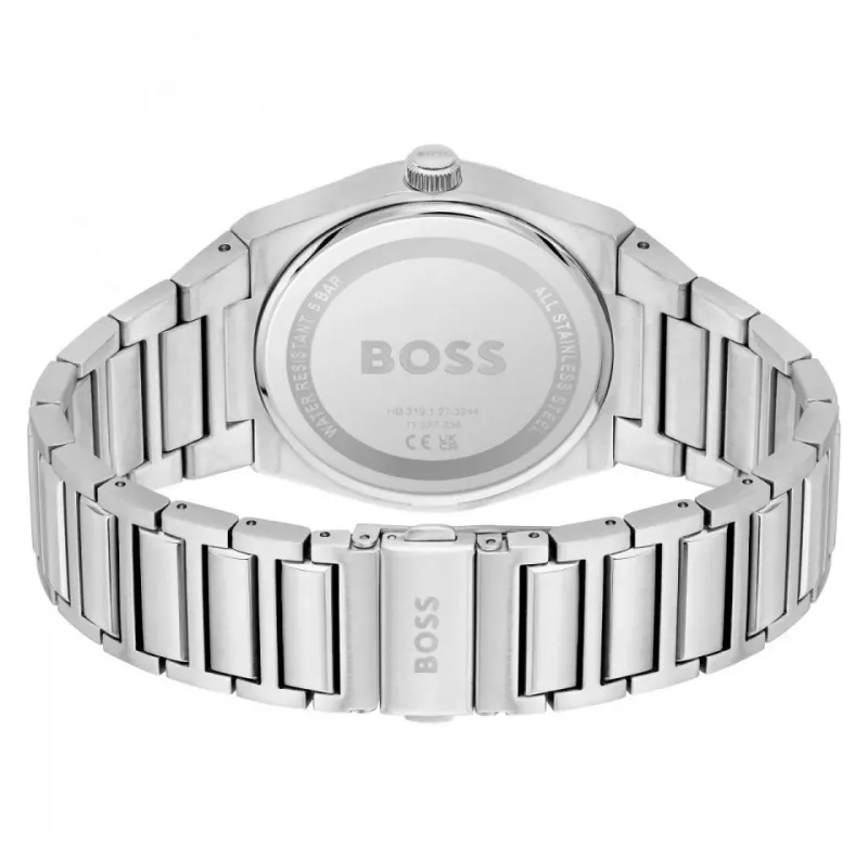 HUGO BOSS relógio de homem 1513992 42mm mostrador azul aço inoxidável cronógrafo